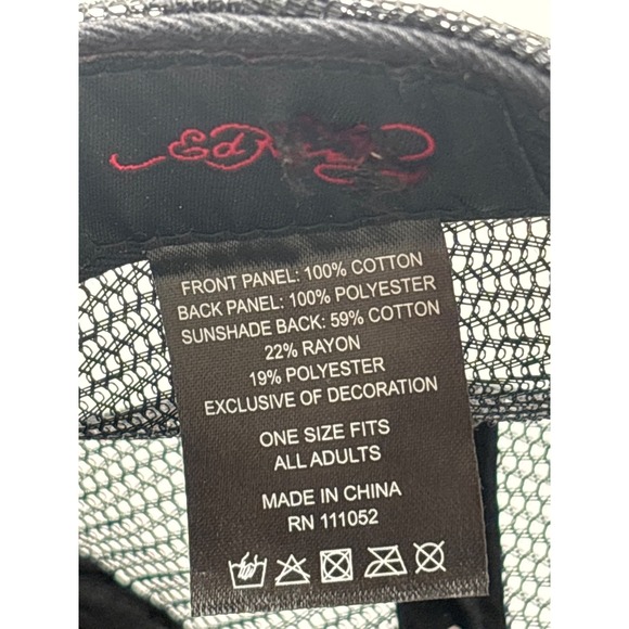 Ed Hardy Trucker Hat Embroidered Japan Dragon Black/Orange - Picture 12 of 12